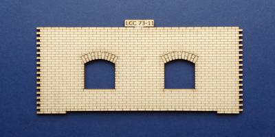 LCC 73-11 O gauge medium signal box front wall type 1